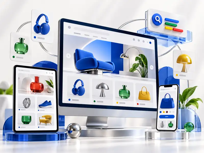 Illustrative website across desktop, tablet and mobile devices