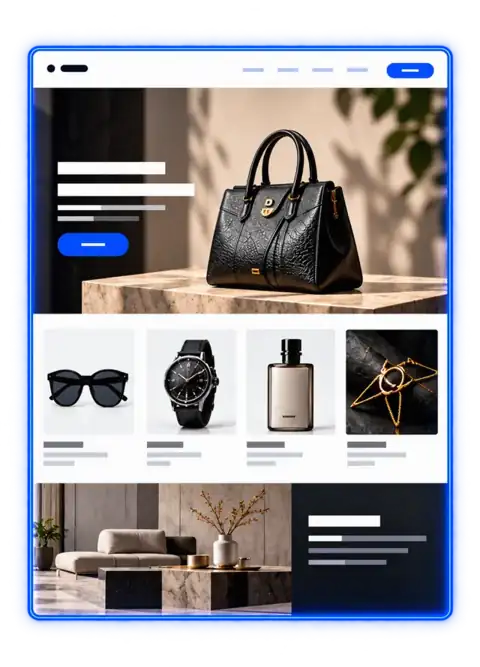 Illustrative online store website